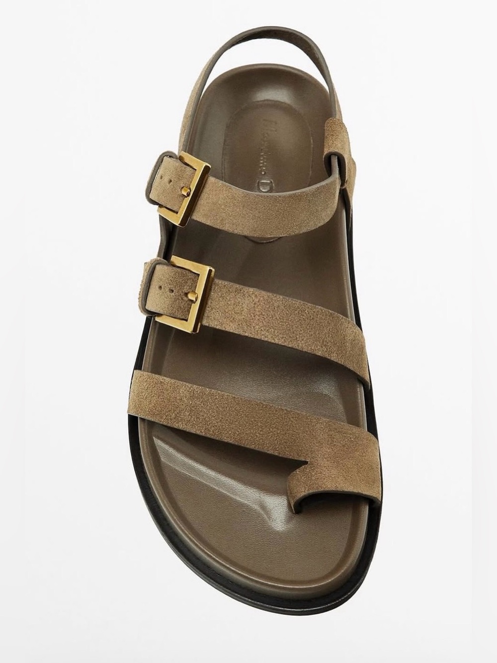 Massimo Dutti Camel Sandals